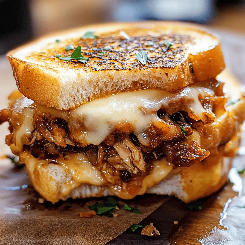 Mouthwatering BBQ Chicken Grilled Cheese combines tangy BBQ sauce and tender chicken, all melted between gooey cheese and crispy bread! Perfect for a quick weeknight dinner or a fun weekend lunch, this recipe is sure to delight friends and family. Save this pin for a delicious twist on traditional grilled cheese that everyone will love!