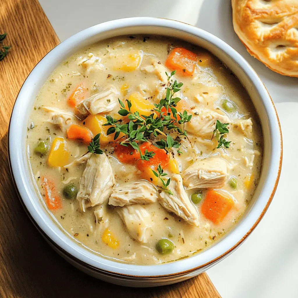 Warm up your dinner with this easy Crock Pot Chicken Pot Pie! Packed with tender chicken, hearty vegetables, and a creamy sauce, it's a comforting meal that the whole family will love. Perfect for busy weeknights or cozy gatherings, save this recipe for a hassle-free dish that satisfies everyone’s cravings!