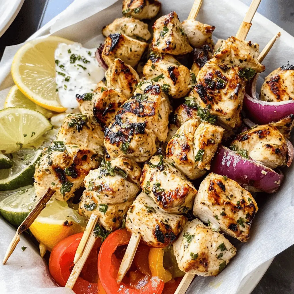 Fire up your grill for these tasty Greek Chicken Kabobs! Packed with flavor from juicy chicken, vibrant bell peppers, and aromatic herbs, this easy recipe is perfect for summer barbecues or weeknight dinners. Save this pin for a healthy and satisfying meal idea that's sure to impress your family and friends!