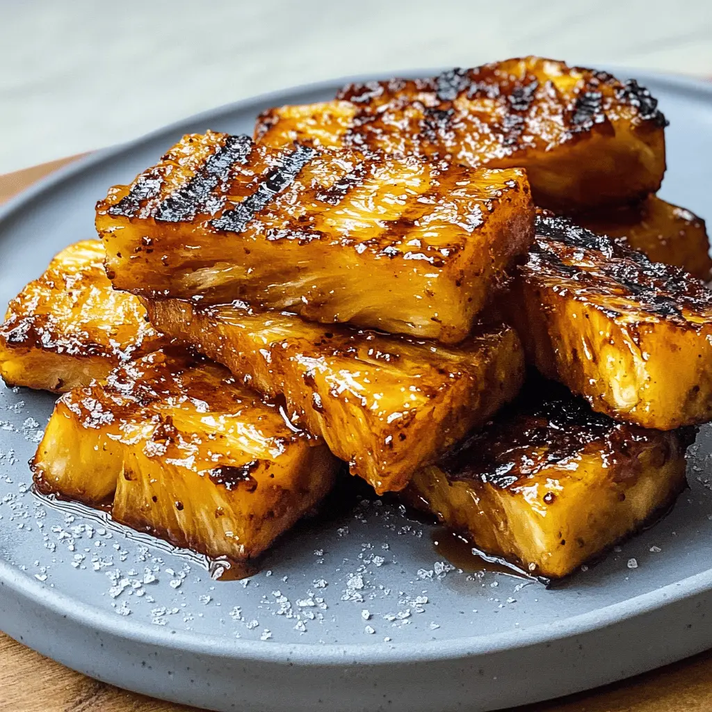 Transform your barbecue with this delicious Grilled Caramelized Brown Sugar Pineapple recipe! Sweet, juicy pineapple slices are perfectly caramelized with brown sugar for a delightful treat that’s perfect as a dessert or side dish. Save this pin for your next summer gathering or family cookout and impress your guests with this easy and tasty tropical twist! 🍍✨