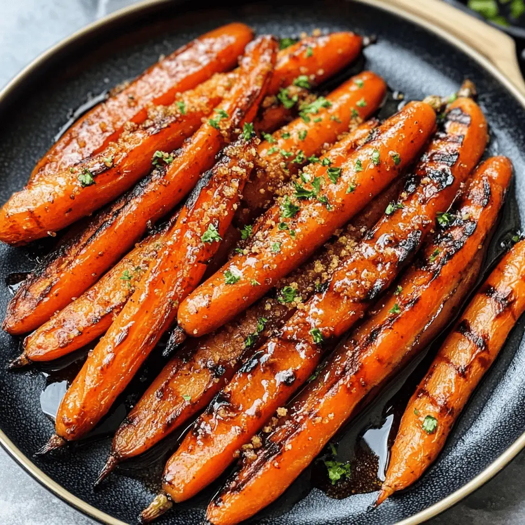 Transform your grilling game with these Grilled Carrots featuring a delightful honey brown sugar glaze! The natural sweetness of the carrots paired with the rich glaze makes this dish an irresistible side. Perfect for summer barbecues or family dinners, don't forget to save this recipe for a deliciously unique veggie experience!