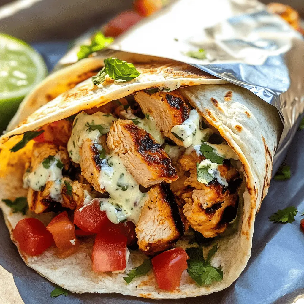 Create mouthwatering meals with this easy Grilled Chicken Wrap recipe! Juicy chicken, fresh veggies, and a zesty sauce come together in a soft tortilla, making it a perfect healthy lunch or snack. Whether for a picnic or a quick dinner, it's sure to please everyone. Save this delicious recipe for your next meal!