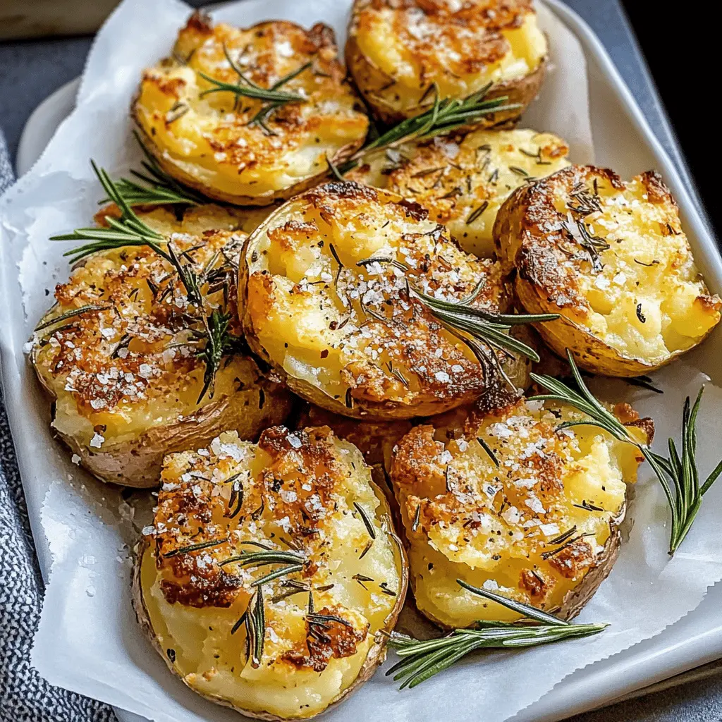 Elevate your next cookout with these delightful Grilled Garlic Rosemary Smashed Potatoes! Crispy on the outside and fluffy inside, they are infused with aromatic rosemary and savory garlic for a flavor explosion. Perfect as a side for barbecues or picnics, don’t forget to save this recipe for your next gathering!