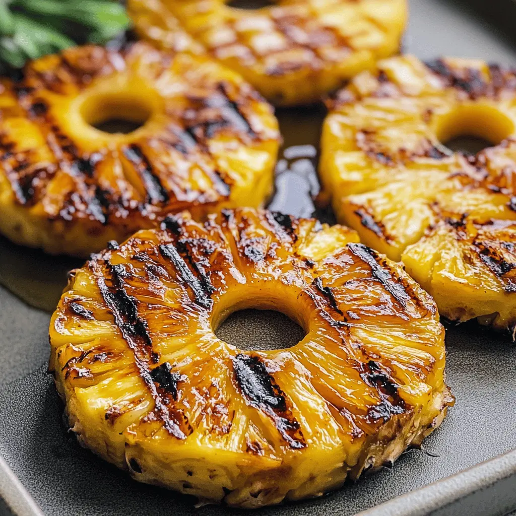 Transform your summer gatherings with this easy honey glazed grilled pineapple recipe! The natural sweetness of ripe pineapple combined with a touch of honey and warm grill marks creates a perfect tropical treat. Ideal for BBQs or as a refreshing dessert, this dish brings a burst of flavor to your plate. Don’t forget to save the recipe for your next outdoor cookout!