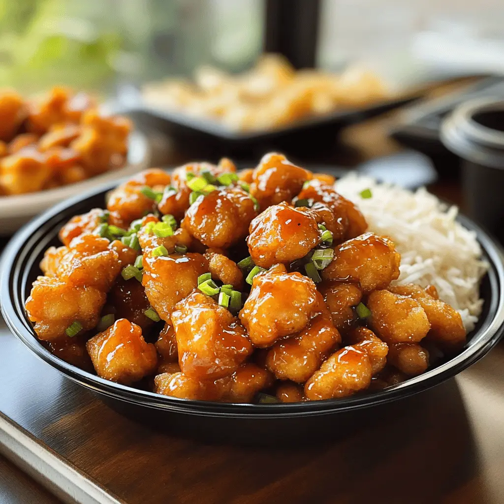 Get ready to bring the taste of Panda Express to your kitchen with this easy Orange Chicken recipe! Featuring crispy chicken bites coated in a tangy, sweet orange sauce, this dish is perfect for dinner or meal prep. Save this pin for a flavorful weeknight dinner that everyone in the family will love! Perfect for cozy nights or celebrations!