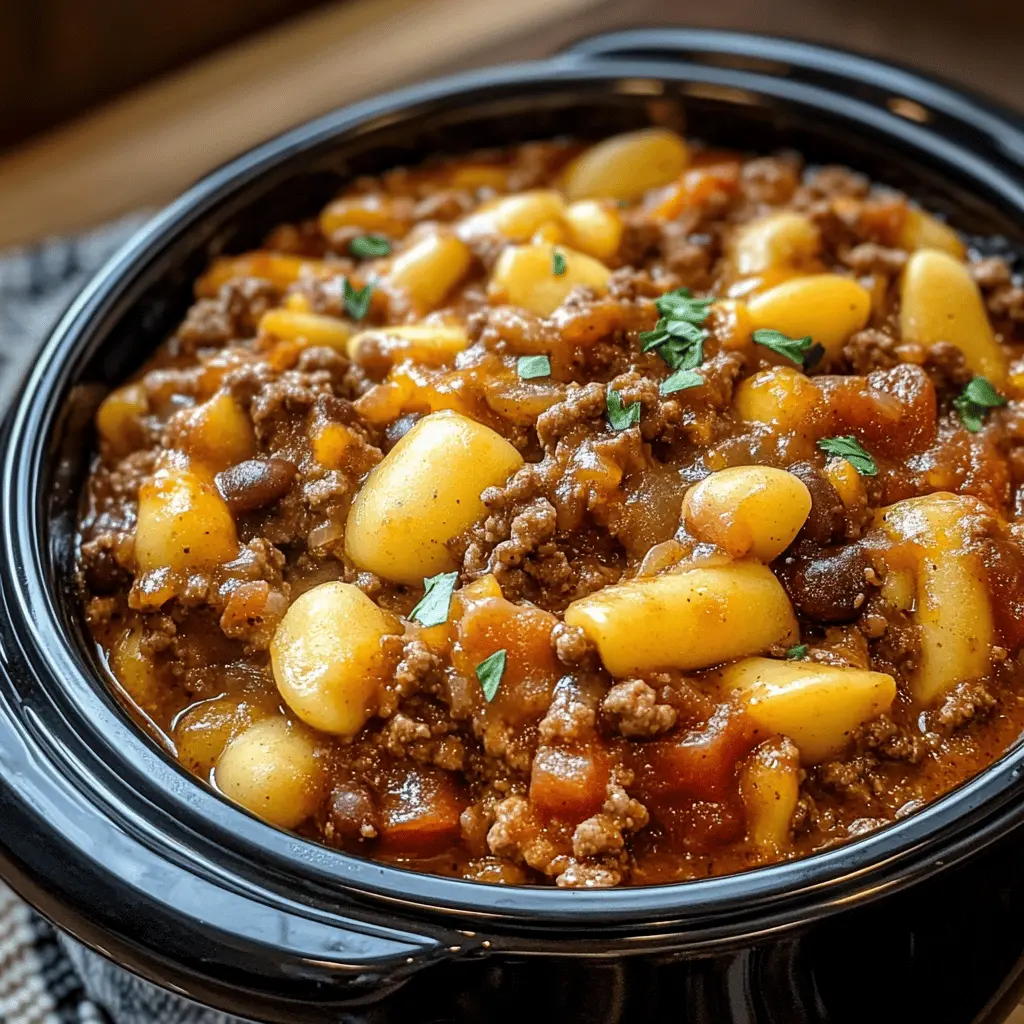 Get ready to enjoy a hearty meal with this Slow Cooker Cowboy Casserole! Packed with ground beef, beans, and corn, this dish brings together all your favorite flavors in one pot. Perfect for busy weeknights or gatherings, just toss everything in the slow cooker and let it do the work. Save this recipe for a comforting dinner that the whole family will love!