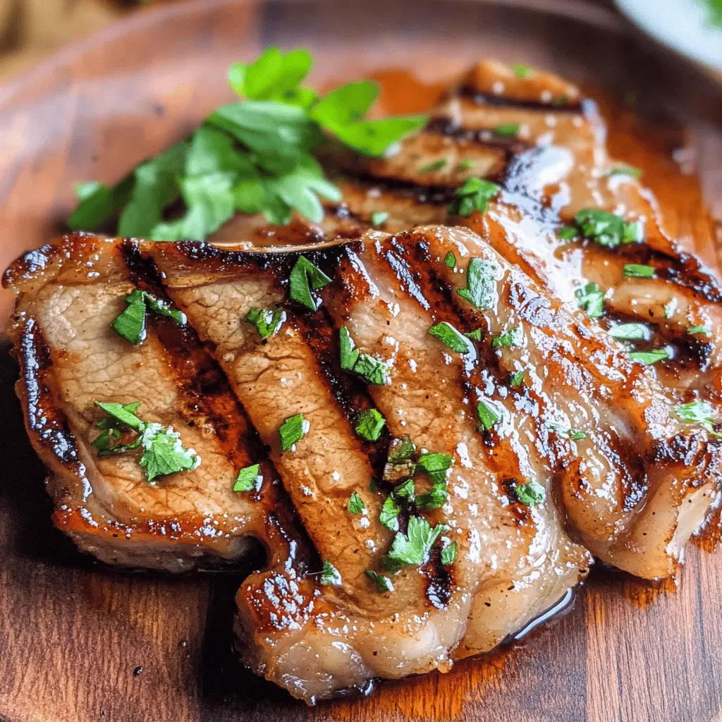 Transform your pork chops with this tasty marinade! Packed with flavors like garlic, soy sauce, and a hint of sweetness, this recipe will tenderize and infuse your meats with deliciousness. Perfect for grilling or baking, save this marinade recipe for your next family dinner or BBQ. Your pork will never be the same!