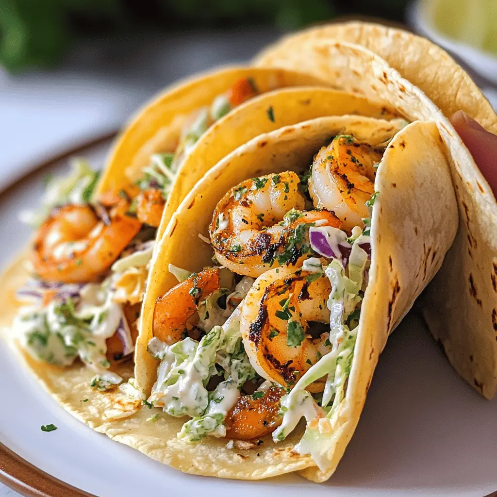Looking for a fresh and vibrant meal? These Zesty Cilantro Lime Shrimp Tacos are topped with a creamy slaw that adds the perfect crunch and flavor. With zesty lime and aromatic cilantro, this dish is ready in no time, making it ideal for busy weeknights or weekend gatherings. Save this recipe for a delightful taco night! 🌮✨