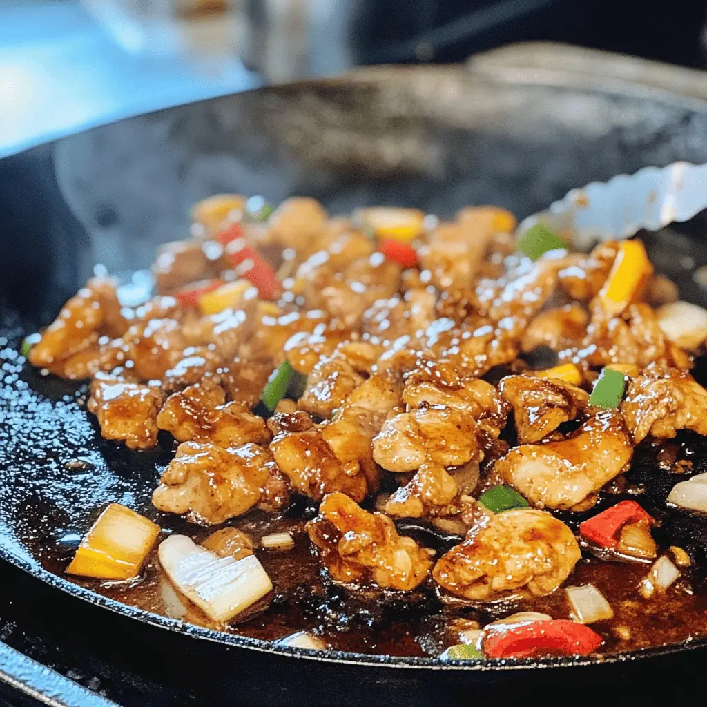 Treat your taste buds to this Blackstone Bourbon Chicken recipe, perfect for grilling lovers! Juicy, tender chicken pieces are cooked to perfection with a sweet and savory bourbon glaze, enhanced by hints of garlic and ginger. Ideal for family dinners or weekend gatherings, make sure to save this tasty dish for your next outdoor cookout!
