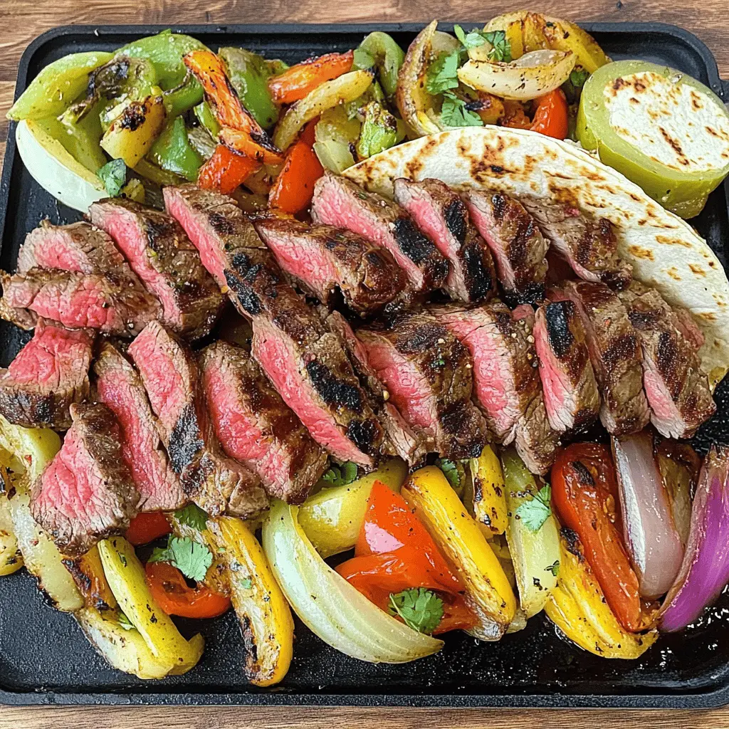 These Blackstone Steak Fajitas are a perfect blend of tender steak, colorful peppers, and onions, all cooked to perfection on your griddle. This easy recipe brings a burst of flavor to your dinner table and is great for gatherings or family nights. Save this pin to enjoy sizzling steak fajitas any day of the week!