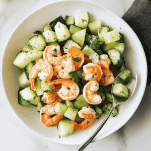 This refreshing Cucumber Shrimp Salad is perfect for warm days! Crisp cucumbers, tender shrimp, and a zesty dressing come together to create a light and flavorful dish. It’s great as a main course or a side dish at picnics and gatherings. Save this recipe for an easy, healthy meal that everyone will love!