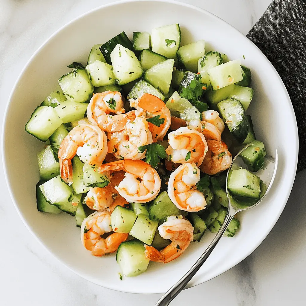 This refreshing Cucumber Shrimp Salad is perfect for warm days! Crisp cucumbers, tender shrimp, and a zesty dressing come together to create a light and flavorful dish. It’s great as a main course or a side dish at picnics and gatherings. Save this recipe for an easy, healthy meal that everyone will love!
