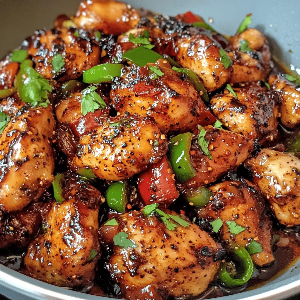 This Easy Black Pepper Chicken is a must-try! With tender chicken pieces tossed in a flavorful black pepper sauce, it's a delightful dish that packs a punch. Ready in just 30 minutes, it's perfect for weeknight dinners or impressing guests. Save this recipe for quick meals that burst with flavor! Enjoy it served over rice or noodles.