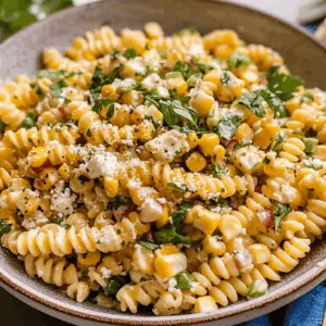 This Easy Mexican Street Corn Pasta Salad combines vibrant flavors of fresh corn, lime, and spices for a delightful dish! Perfect for summer gatherings or potlucks, this salad features creamy dressing and a hint of chili that everyone will love. Save this pin for your next barbecue or picnic and impress your friends with this colorful, tasty dish!