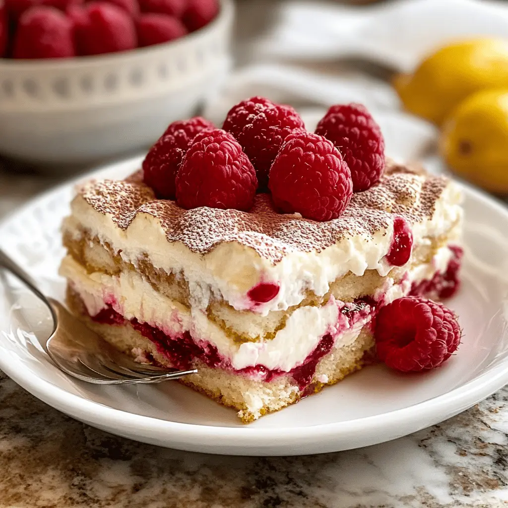 Treat yourself to a delightful twist on a classic with this Fresh Raspberry Tiramisu recipe! Featuring layers of creamy mascarpone, tangy raspberries, and espresso-soaked ladyfingers, this dessert is a perfect balance of flavors. Ideal for special occasions or a sweet finish to any meal. Save this recipe now to impress loved ones at your next gathering!