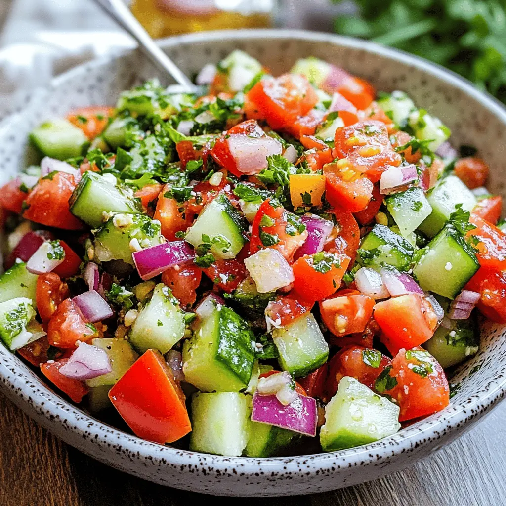 Fresh and vibrant, this Mediterranean Salad with cucumber, tomato, and onion brings a burst of flavor to your table! Loaded with crunchy veggies and dressed in olive oil, it’s perfect as a light meal or side dish for gatherings. Save this recipe for your next picnic or BBQ! Enjoy a healthy taste of the Mediterranean!