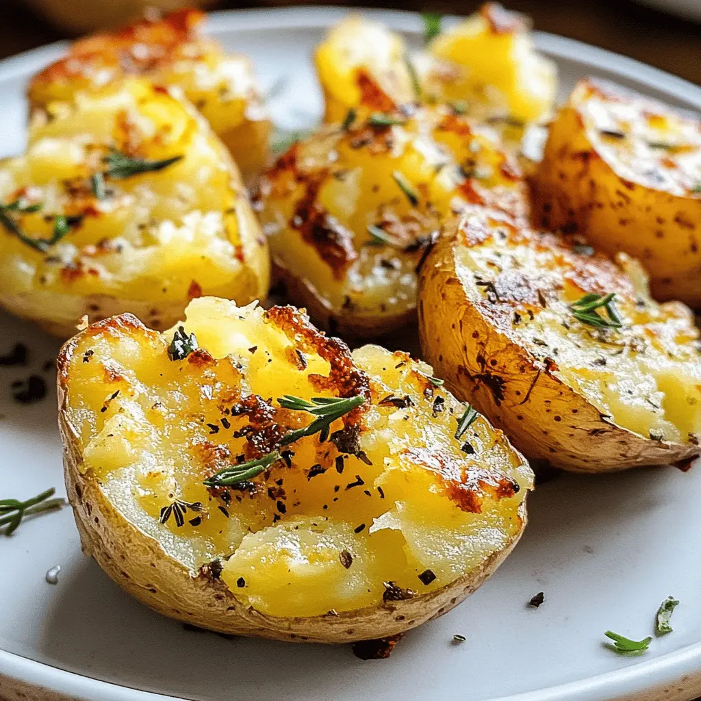 Creamy on the inside and crispy on the outside, these smashed potatoes are perfect for any meal. With just a few simple ingredients, you can create a delightful side dish that everyone will love. Save this recipe for your next gathering or cozy dinner! Enjoy them with your favorite dipping sauce or alongside grilled meats.