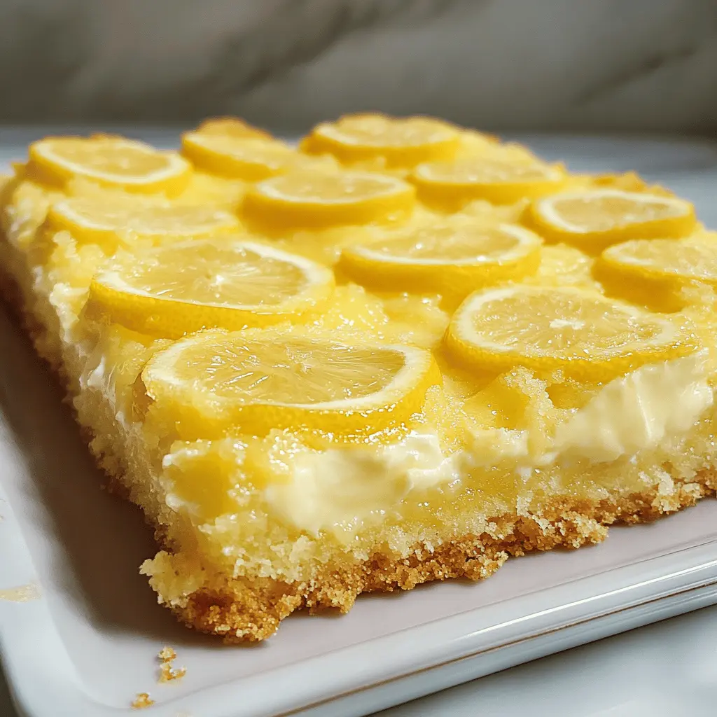 Brighten your dessert table with this Tangy Lemon Cream Cheese Dump Cake! Bursting with zesty lemon flavor and topped with a buttery crust, it’s an effortless crowd-pleaser. Perfect for potlucks, family gatherings, or simply satisfying your sweet tooth at home. Save this recipe now for a delicious treat that everyone will love!