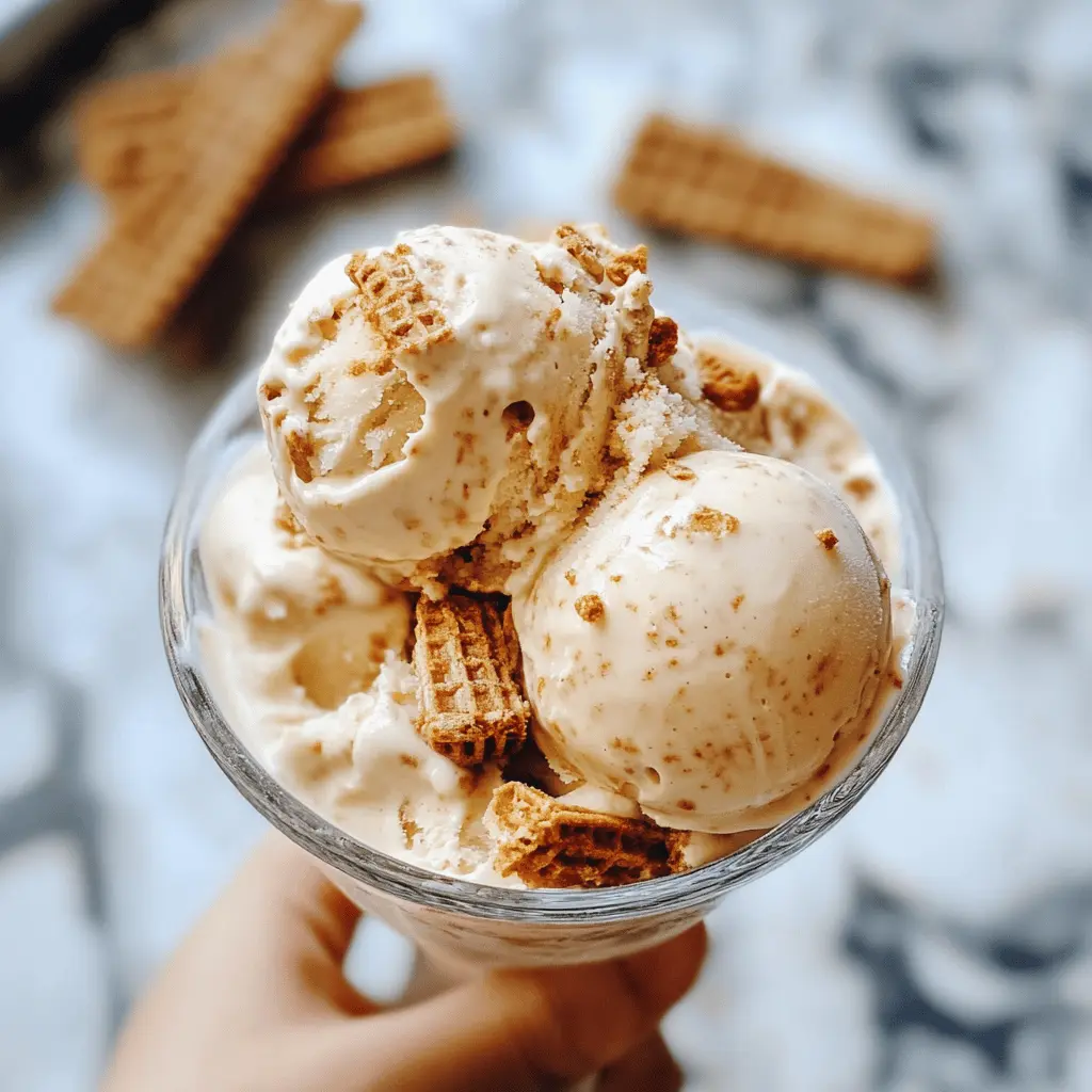 Easy Homemade Biscoff Ice Cream Recipe