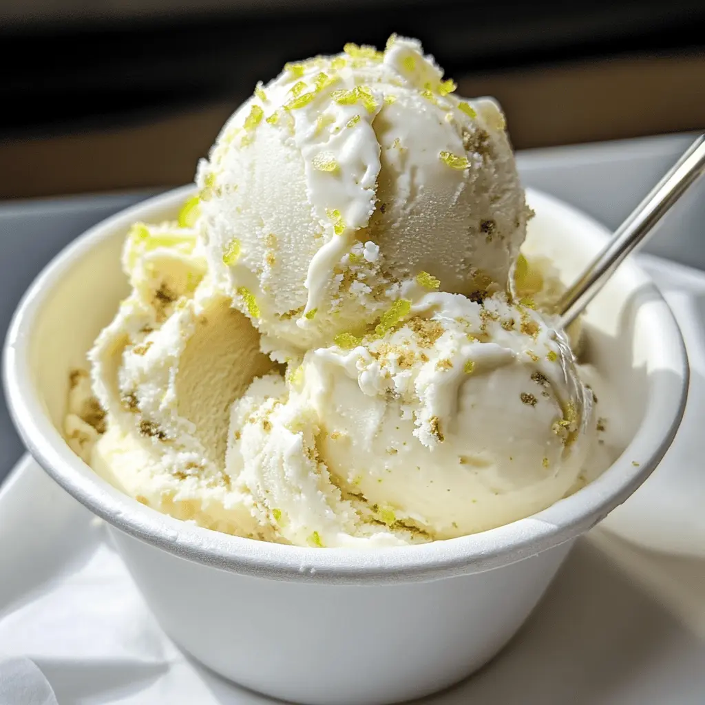 Easy Homemade Key Lime Pie Ice Cream Recipe