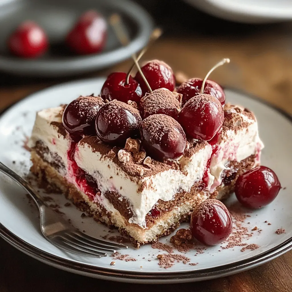 Easy Cherry Amaretto Tiramisu Recipe