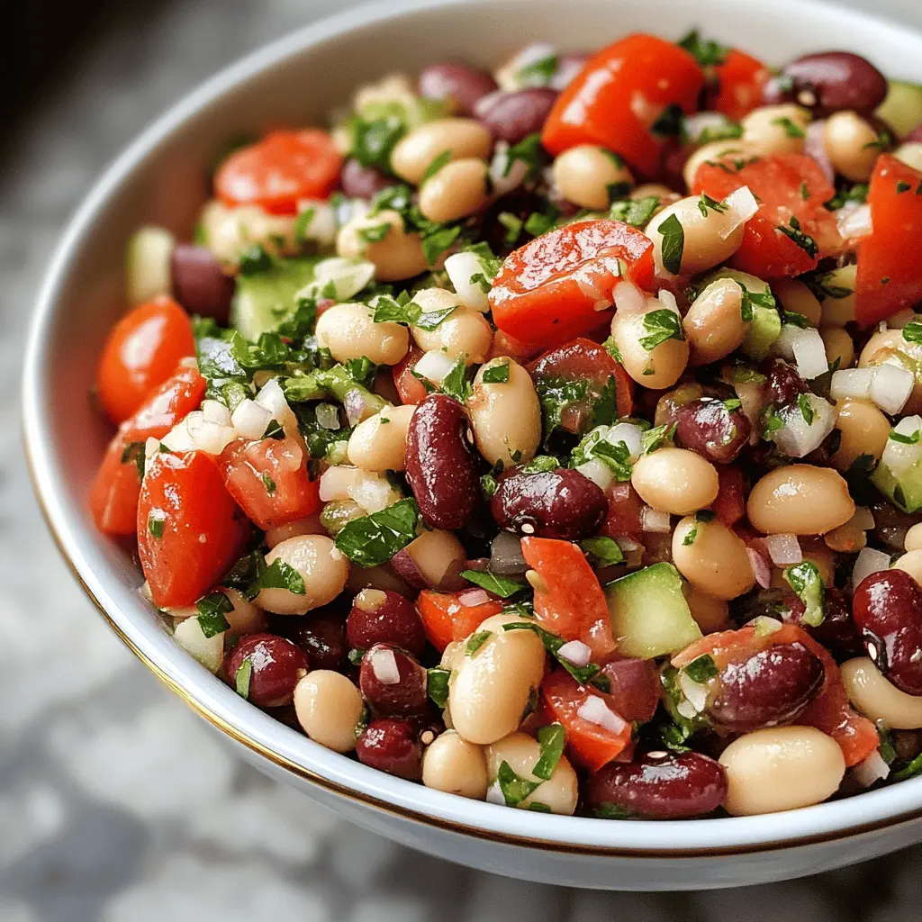 Easy Mediterranean Bean Salad Recipe