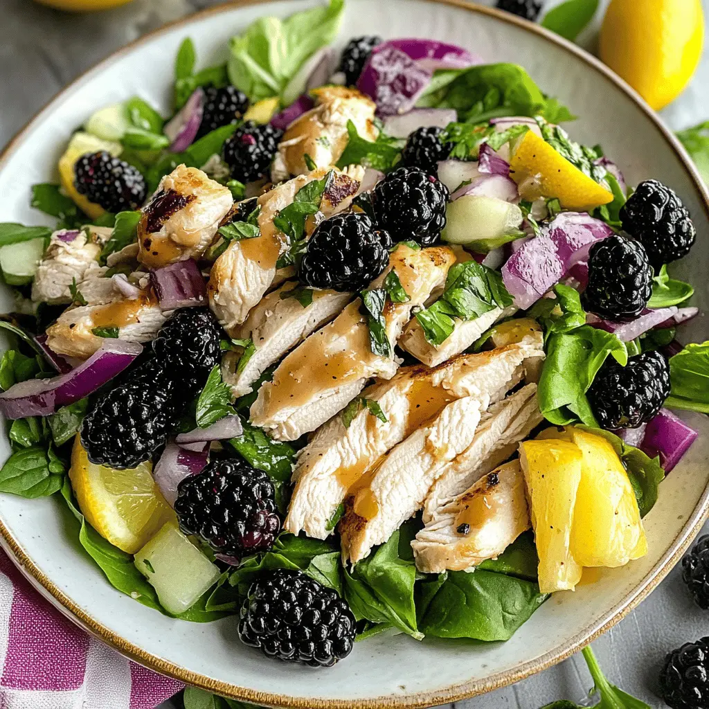 Easy Blackberry Chicken Salad Recipe