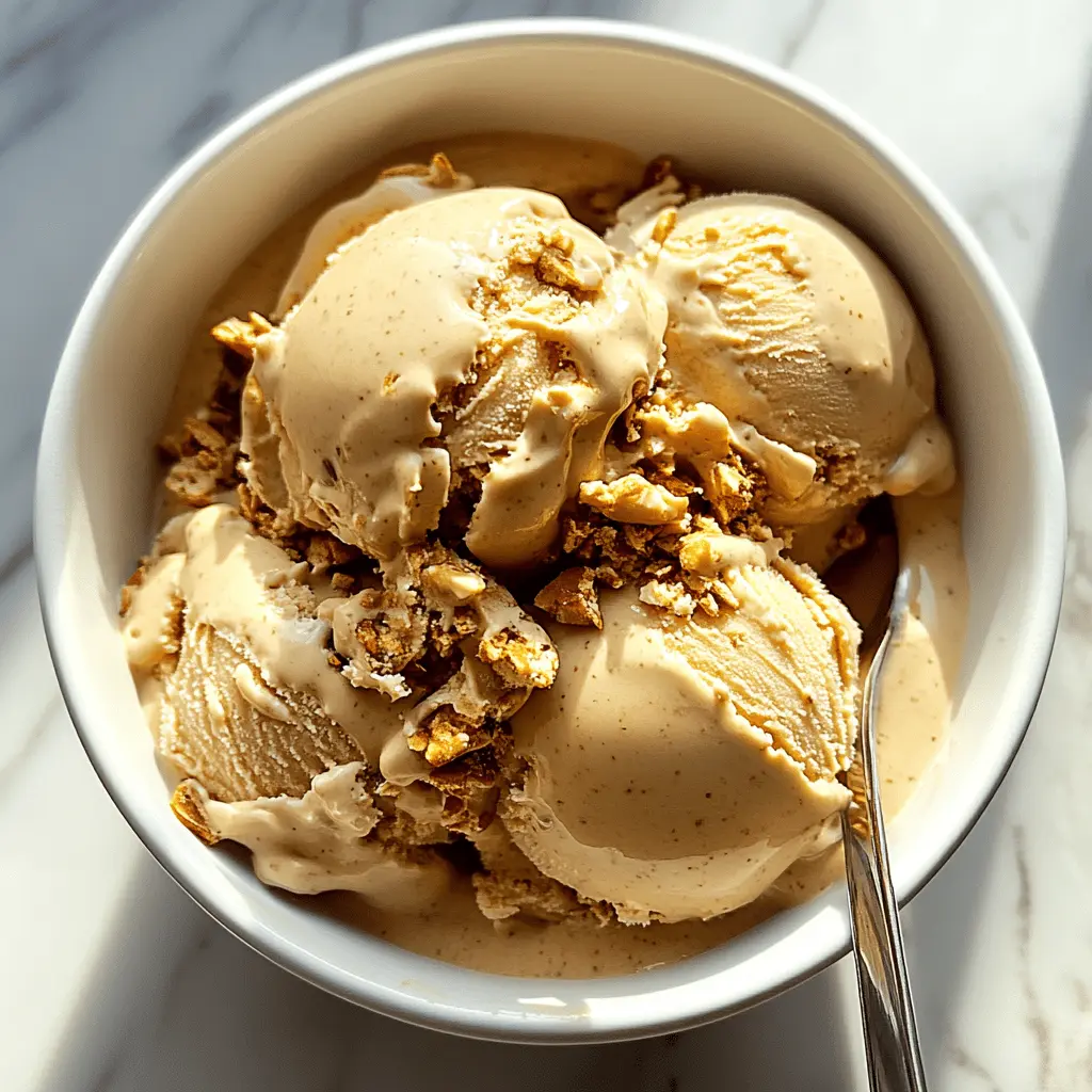 Creamy Peanut Butter Cottage Cheese Ice Cream Recipe