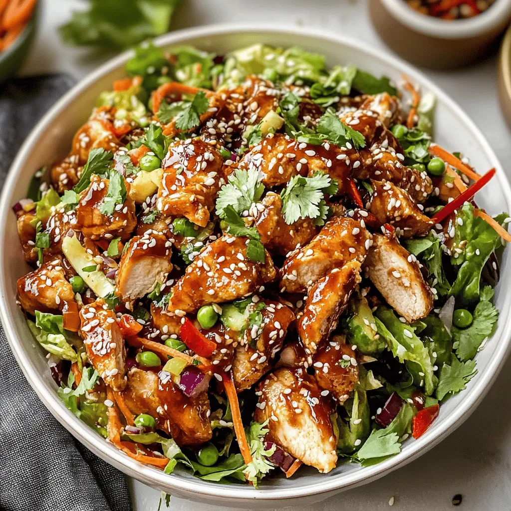 Easy and Healthy Sesame Chicken Salad Recipe