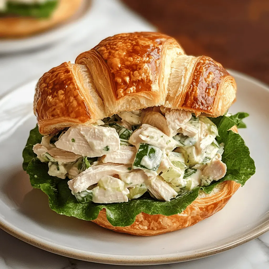 Easy Chicken Salad Croissant Recipe for Lunch