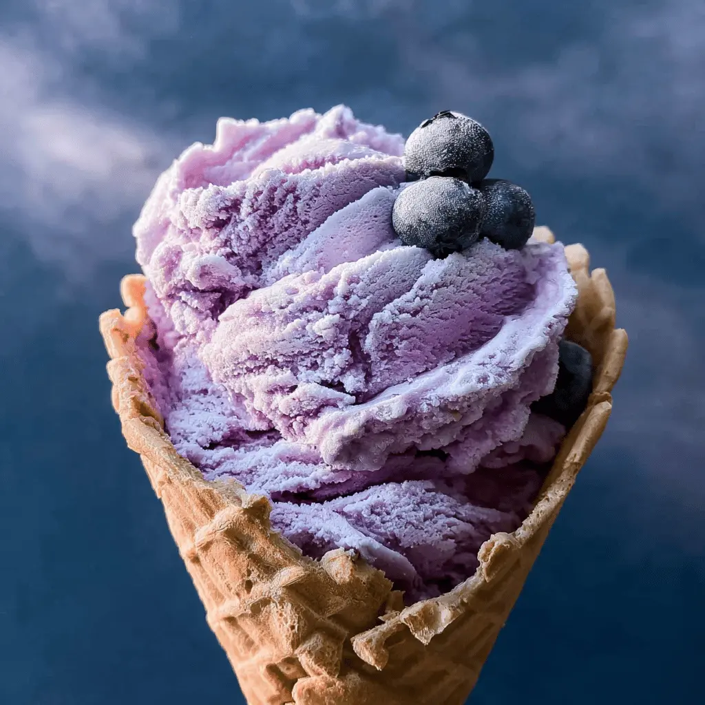 Easy Homemade Blueberry Ice Cream Recipe