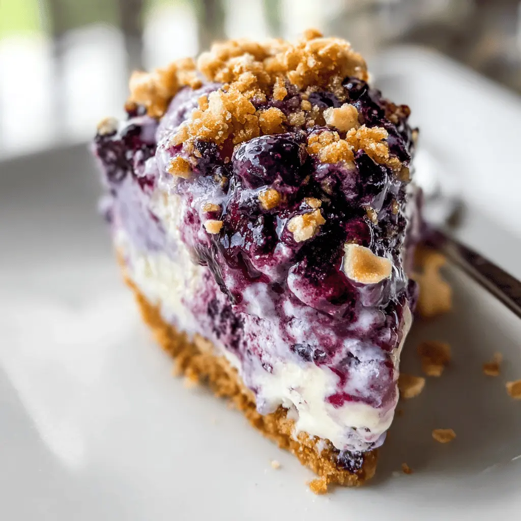 Easy No Churn Blueberry Pie Ice Cream Recipe