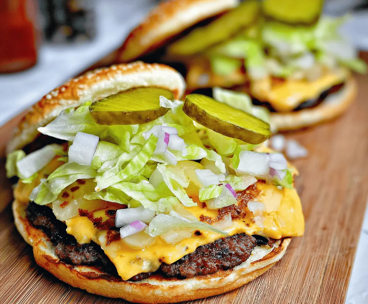 Easy Keto Big Mac Smash Burgers Recipe