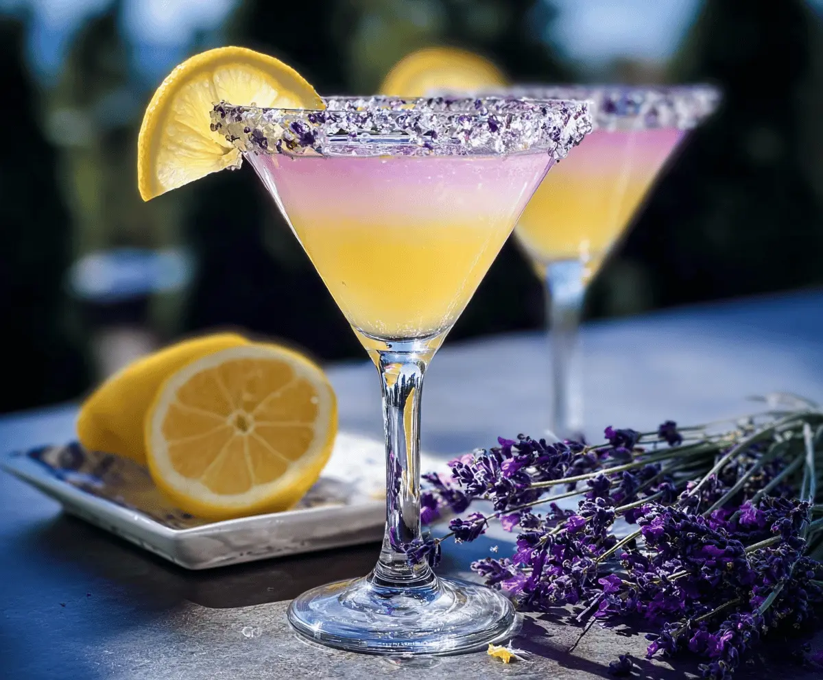 Refreshing Lavender Lemon Drop Martini Recipe