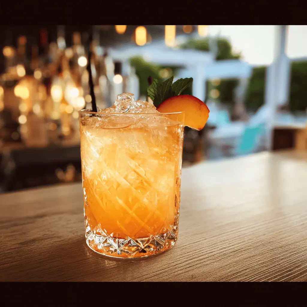 Royal Peach Cocktail Recipe for Summer Sipping