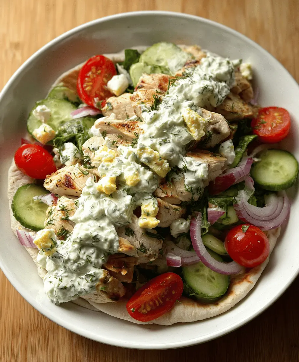 Healthy Tzatziki Chicken Salad Recipe