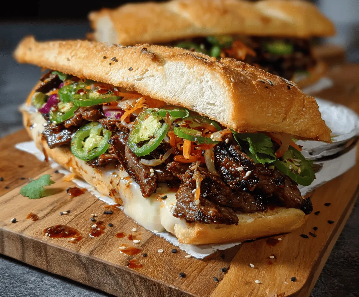 Easy Korean Steak Sandwich Recipe