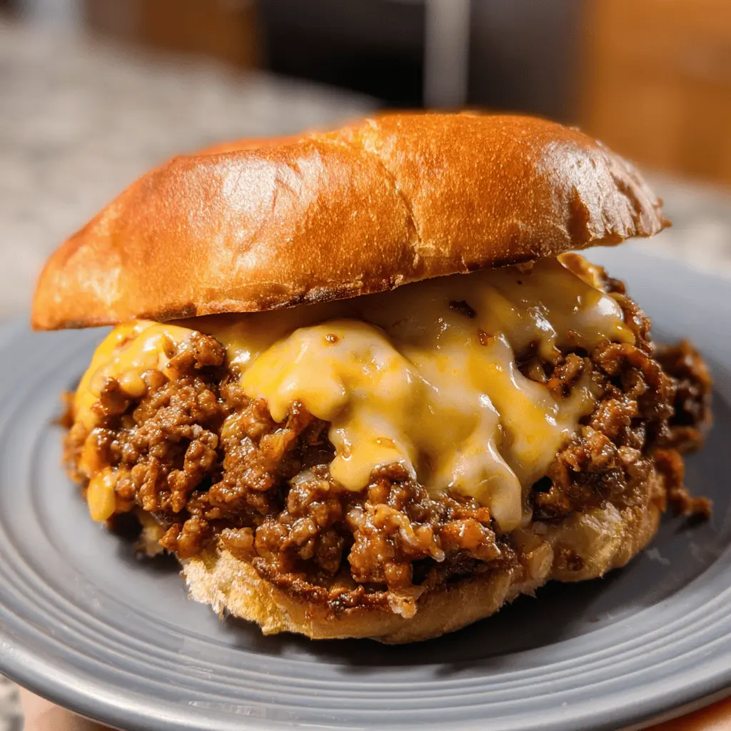 Cheesy Beer Sloppy Joes Recipe
