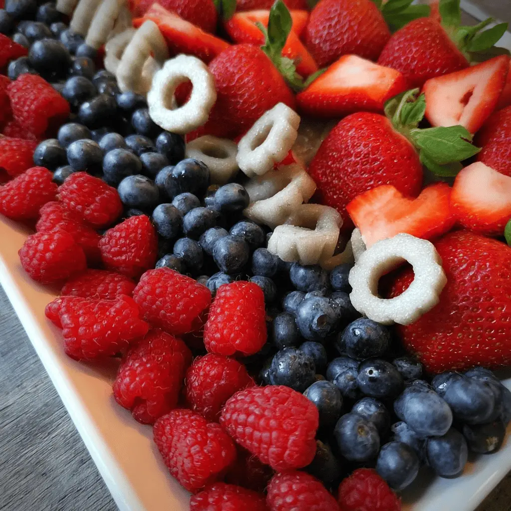 Easy 4th of July Fruit Platter for Patriotic Parties