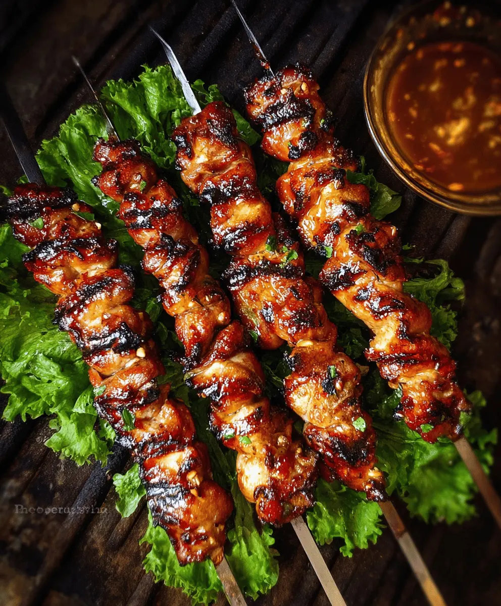 Easy Grilled Thai Chicken Skewers Recipe