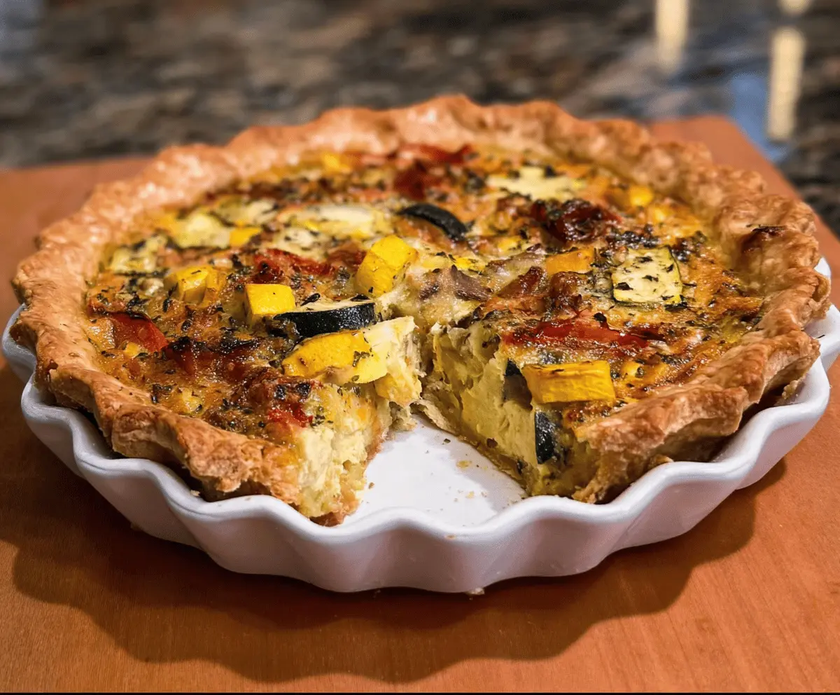 Easy Savory Summer Squash Pie Recipe