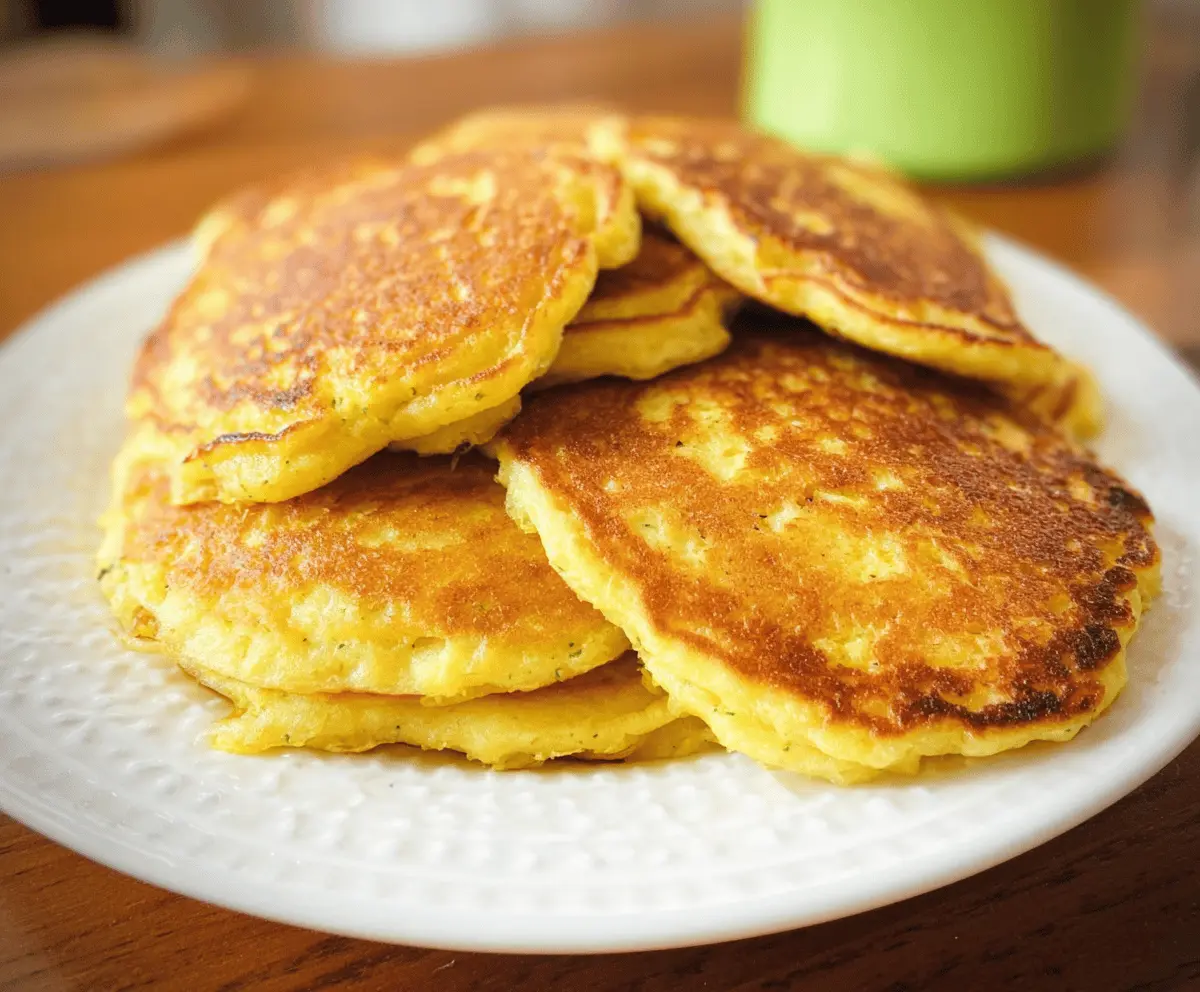 Cheesy Yellow Squash Pancakes Recipe