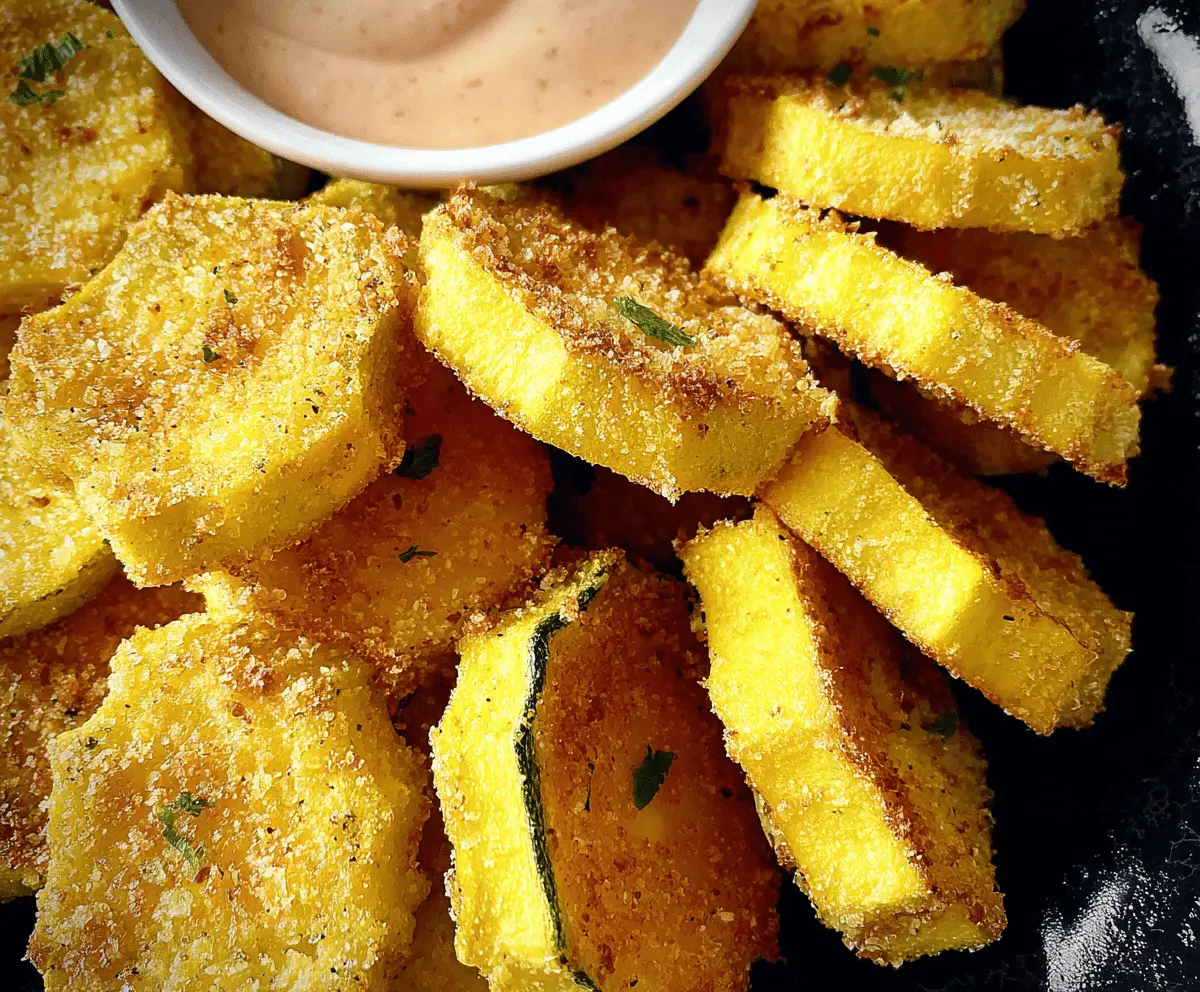 Crispy Air Fried Yellow Squash Recipe