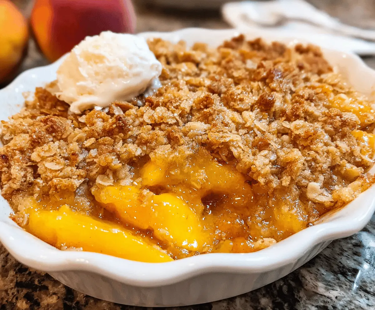 Easy Homemade Peach Crisp Recipe
