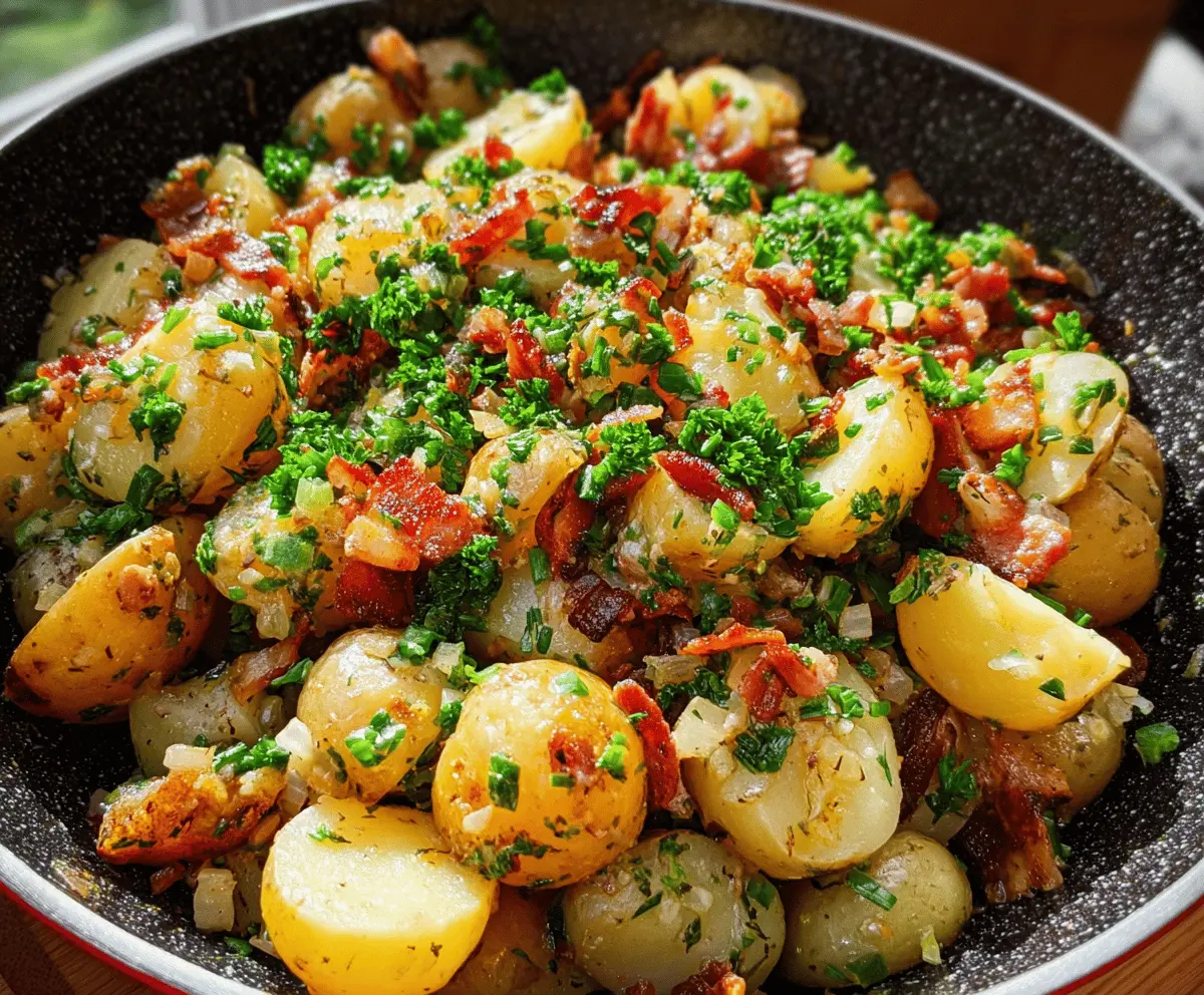Easy Warm German Potato Salad Recipe
