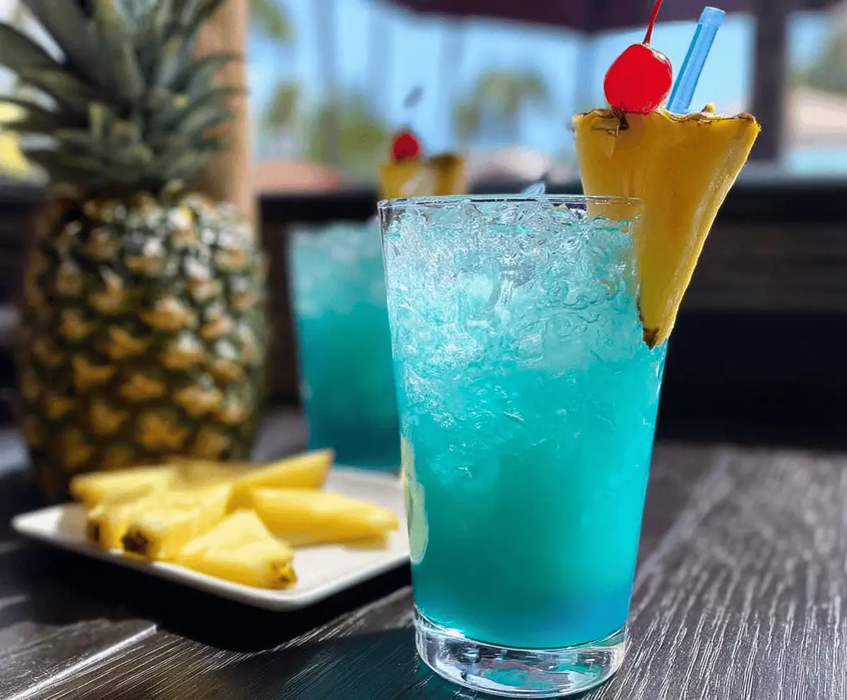 Refreshing Blue Hawaiian Mocktail Recipe