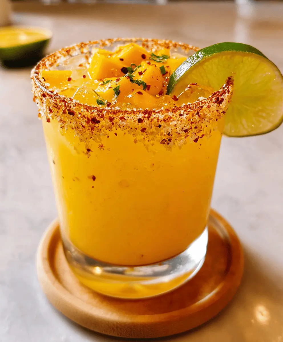 Spicy Mango Margarita with Sweet Heat