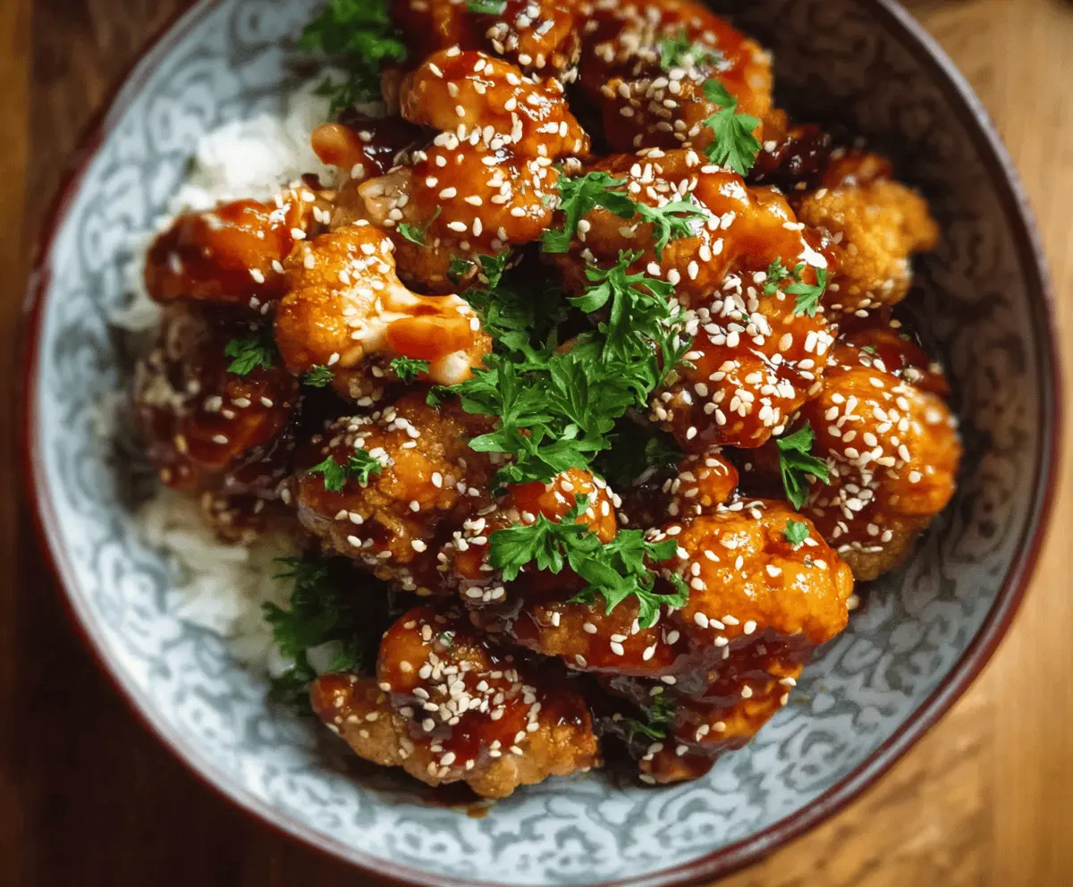 Sticky Sesame Cauliflower Recipe – Easy & Flavorful