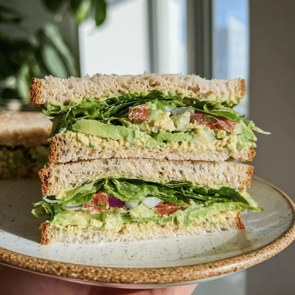 Fresh and Creamy Green Goddess Salad Sandwich Recipe