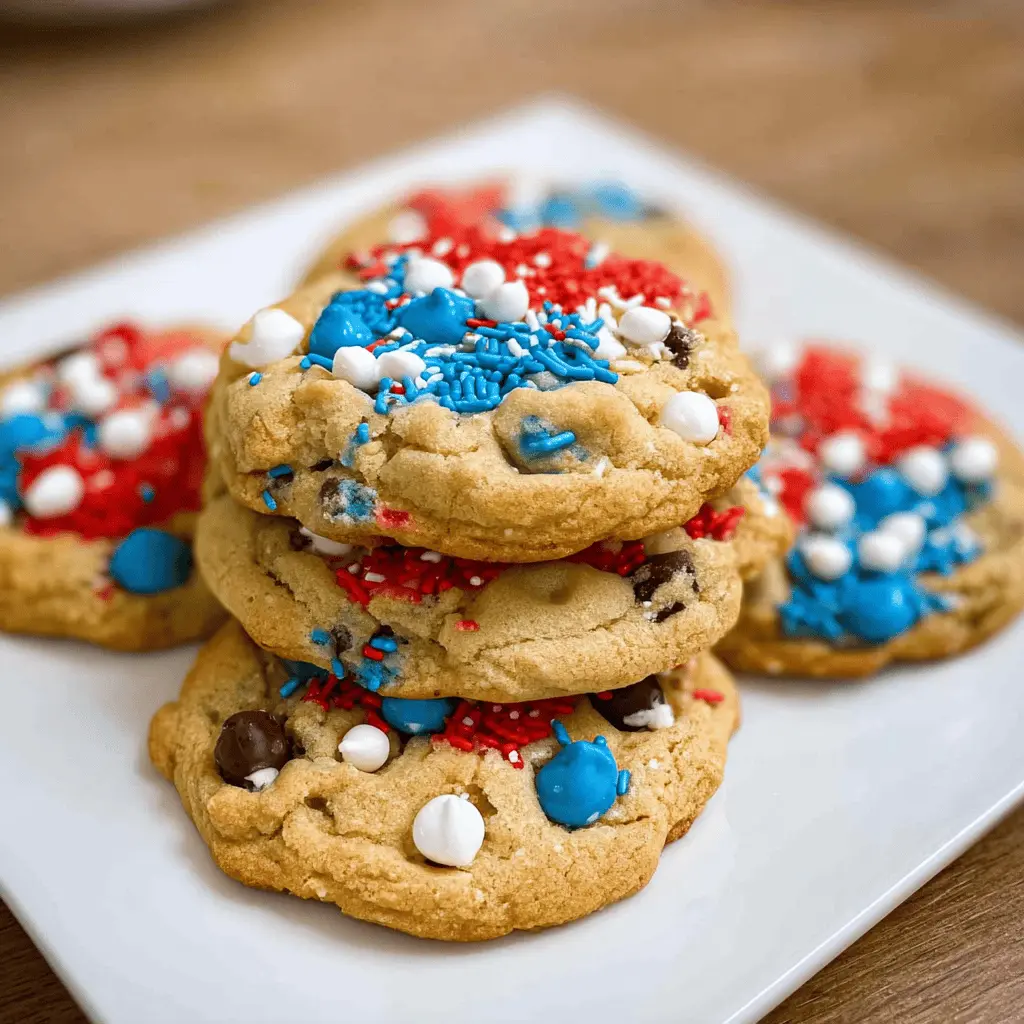 Easy 4th of July Monster Cookies Recipe